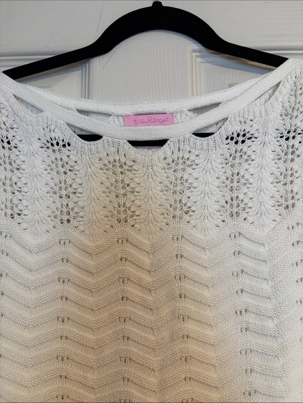 Lilly Pulitzer White Crochet Tassel Tank Top - Picture 2 of 6